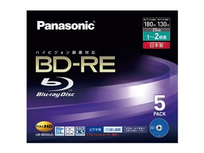 Panasonicipi\jbNj Blu-ray RE wi10j LM-BE25AJ5