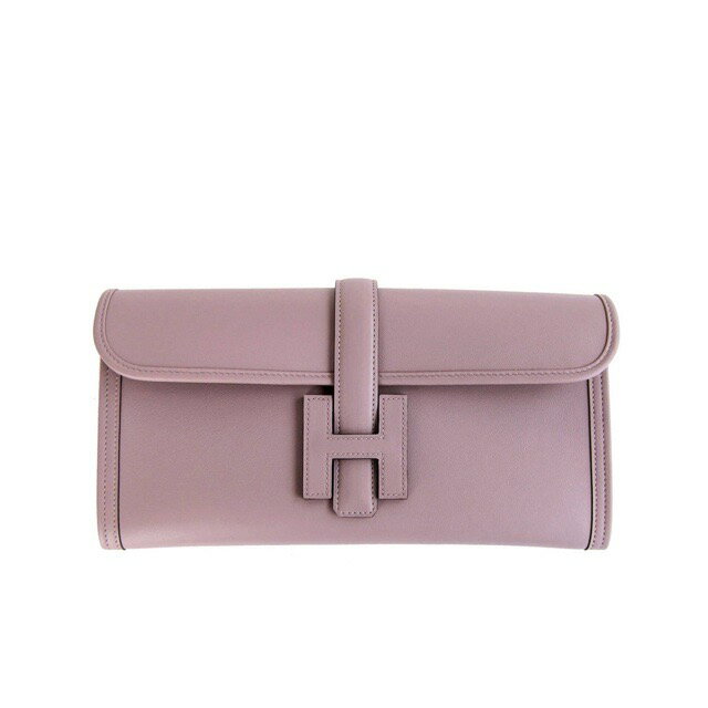 エルメス ジジェエラン 29 クラッチバッグ グリシーヌ スイフト HERMES JIGE ELAN 29 CLUTCH BAG GLYCINE SWIFT【中古】