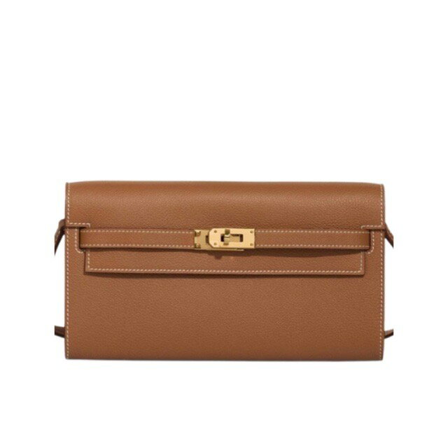 エルメス ケリーウォレット トゥーゴー 長財布 ゴールド エヴァーカラー エバーカラー ゴールド金具 HERMES KELLY WALLET TO GO GOLD EVERCOLOR GOLD HARDWARE