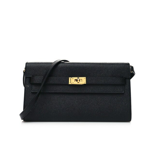 エルメス ケリーウォレット トゥーゴー 長財布 ブラック エプソン ゴールド金具 HERMES KELLY WALLET TO GO BLACK EPSOM GOLD HARDWARE