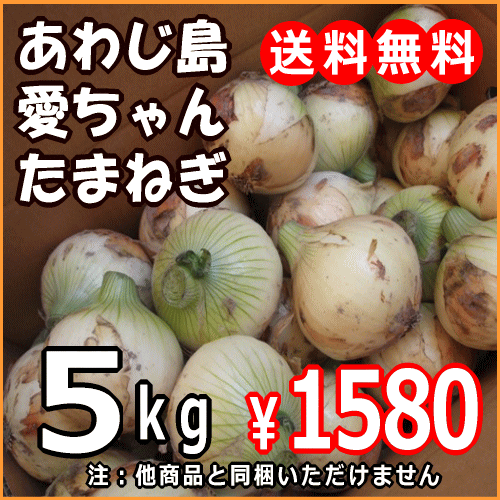 淡路島愛ちゃん玉葱5Kg(淡路島産 たまねぎ）【注：他商品との同梱不可】【SBZcou1208】