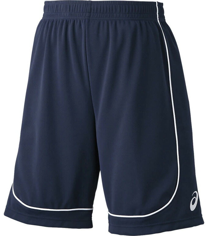【メール便可200円】【アシックス　asics】 XB7614 SAバスケット BASKETBALL　／　GAME　WEAR　ウェア　メンズ・ユニセックス ゲームパンツ ネイビー×ホワイト 5001の画像