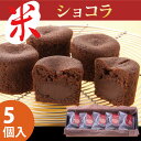 バレンタイン 義理チョコ 会社【あす楽対応】チョコレートケーキ ギフト お米を使った生チョコレート入 米ショコラ 5個入/お供え お菓子/出産内祝い/お礼/ご挨拶/内祝い/お祝い/粗供養/お誕生日プレゼント/メッセージカード/グルテンフリー