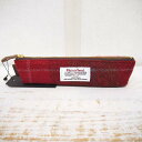 【plokh】 HARRIS TWEED/HEMING'S (ハリスツイード/ヘミングス) 44073 ペンケース Col.TARTAN RED