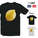 ショッピング無料 Tシャツ メンズ 半袖 レディース 半袖 おしゃれ ブラック ホワイト レモン 果物 くだもの フルーツ かわいい お洒落 シンプル