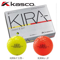 キャスコ KIRA Distant&Spin （キラ ディスタント＆スピン） 4ピースボール 1ダース（12球）【送料無料】【人気のカラーボール】Kasco KIRA キラ 格安 カラーボール 売れ筋 ball お勧め