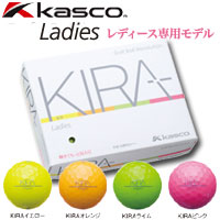 キャスコ KIRA Ladies （キラ レディース） 4ピースボール 1ダース（12球）【送料無料】【人気のカラーボール】Kasco KIRA キラ 格安 カラーボール 売れ筋 ball お勧め レディース 女性