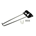 クローム折畳脚 6x240mm バラ 4021【ハイロジック 家具脚パーツ・補修部品 4021】