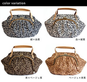【バッグ】がま口ダッフルバッグ(帆布・蛸唐草)<がまぐち/手作り/ショルダーバッグ/ハンドバッグ/マザーズバッグ/和雑貨/京都>