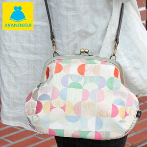 【受注生産品】【バッグ】がま口ポシェット(金襴)(大サイズ)【幾何柄】※Uカン仕様<がまぐち/がまぐちバッグ/和風/鞄/手作り/金襴/和雑貨/京都/>