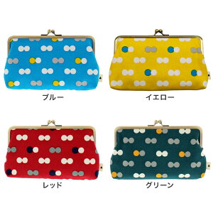 【在庫商品】6寸がま口平ポーチ【帆布・にこだま柄】<がまぐち/ガマグチ/蝦蟇口/和雑貨/京都/通帳/印鑑/パスポート/ケース/父の日/お中元/プレゼント>