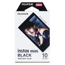 富士フイルム インスタントカラーフィルム instax mini ブラック/INSTAX MINI BLACK FRAME【JANコード 4547410341300】