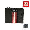 バリー 二つ折り財布 BALLY LETTERING TSP BLACK 6229036