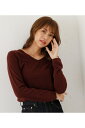 NUDIE 2WAY V/N KNIT/ヌーディー2WAYVネックニット / AZUL BY MOUSSY/アズール バイ マウジー/レディース/トップス ニット【MARKDOWN】