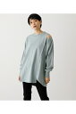 SHOULDER SLIT LOOSE L/S TEE/ショルダースリットルーズロングスリーブTシャツ / AZUL BY MOUSSY/アズール バイ マウジー/レディース/トップス カットソー【MARKDOWN】