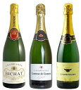 【送料無料(北海道・沖縄は別途)!】お買い得シャンパン飲み比べ3本セット 750ml×3 /泡 シャンパーニュ スパークリングワイン フランスワイン クリスマス お正月 年末 年始 パーティ 集まり