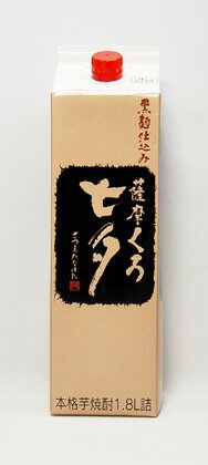 黒七夕パック　芋焼酎　1.8L6本で送料無料（北海道除く）ひときわ味が冴える黒麹仕込