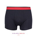 COTON DOUX (コトンドゥ)ボクサーパンツ ブラック 白ドット メンズ 下着 アンダーウェア ブランド 誕生日プレゼント 彼氏 父 男性 ギフト ヨーロッパ イタリア 柄パン かわいい bx72c002