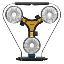 LED×3灯 スーパーワークライト WT-1000(コンセント式 防雨タイプ 電源コード5m 屋内 屋外 自在 AC電源 自由度 照射方向 明るい 3灯 ハイパワー 3灯式 1400lm 防雨タイプ 設置 LED投光器 投光器)