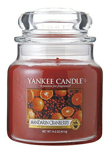 ヤンキーキャンドル[YANKEE CANDLE]ジャーM　マンダリンクランベリー411g【エントリー+2店利用でP5倍!最大8倍】【送料無料】