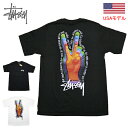 ステューシー TシャツSTUSSY PEACE SIGN S/S TEE 半袖Tシャツ Tシャツ ■品番 1904662