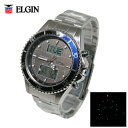 送料無料 ELGIN エルジン 世界38都市対応ワールドタイム ソーラー電波腕時計 FK1414S-BP