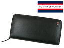 【送料無料】トミーヒルフィガー サイフ 長財布 小銭入れ付 本革 31TL13X009-001 (0091-4691/01)