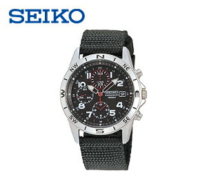 【SEIKO/セイコー】海外モデル 1/20クロノグラフ 100m防水 メンズ腕時計 SND399P