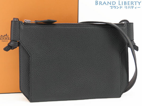 【激レア新古品】エルメス　HERMES　ウルトラプラ24 Ultrapla24　クロスボディバッグ　斜め掛けショルダーバッグ　メッセンジャーバッグ　ブラック　トゴ　H082847CK89 Z刻印　【中古】