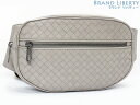 【未使用】ボッテガ ヴェネタ BOTTEGA VENETA イントレチャート ベルトバッグ ボディバッグ ウエストバッグ ヒップバッグ ウエストポーチ ダークセメント グレー系 カーフレザー 520452 【中古】