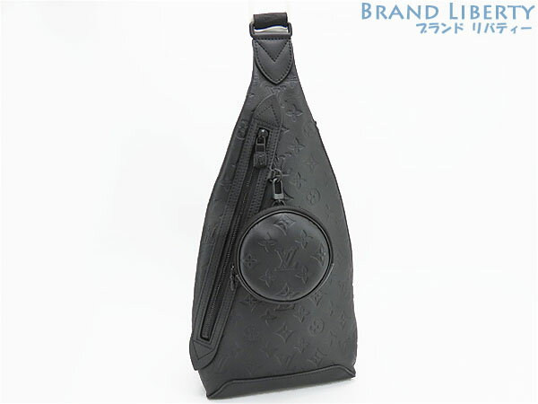 【未使用】ルイヴィトン　LOUIS VUITTON　モノグラム シャドウ　デュオ スリングバッグ　ボディバッグ　バムバッグ　ショルダーバッグ　ブラック　カーフレザー　M21890　【中古】