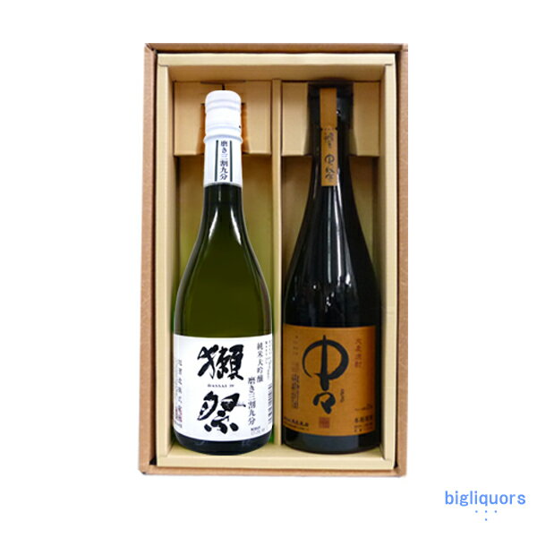 獺祭 39 三割九分（2018年1月以降製）と中々のセット（720ml）ギフト箱K（だっさい）【□】【冷1】