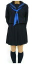冬 紺セーラー服 上着のみ 145cm~170cm 紺衿青3本線【受注生産】【長袖】【国内縫製】【日本製】オーダーセーラー承ります