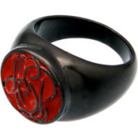 ブラックアンティークラインブラスリング（指輪）*Gaudi(ガウディジュエリー）【送料無料、決済手数料無料】