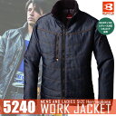 バートル【BURTLE】5240 防寒ジャケット【UNISEX 男女兼用】人気のヘリンボーン素材で仕立てたスタイリッシュデザイン 2015秋冬新商品
