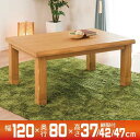 こたつ おしゃれ 長方形 家具調こたつ 120×80cm 手元コントローラー 継脚付 みずき120 NA