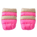 \本日は+P10倍/【取寄品】7AMENFANT(セブンエイエムアンファン)WARMMUFFS ベビーカー ハンドマフ HM212b Beige/ Neon Pink |ハンドマフ