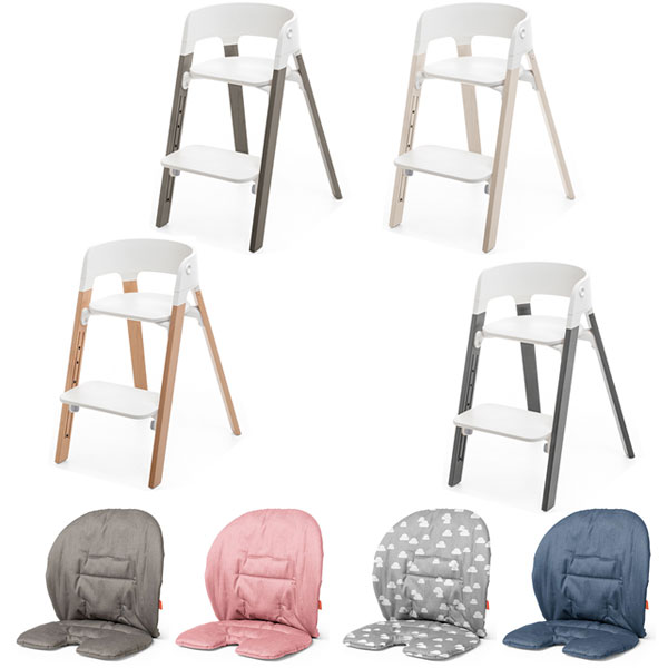 【正規輸入品】【STOKKE ストッケ】ストッケ ステップス チェアセット（トレイあり）（チェアレッグ※ビーチ+チェアシート+ベビーセット+ベビーセットクッショ... ランキングお取り寄せ