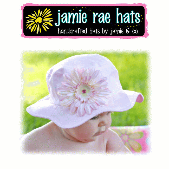 ジェイミーレイハット（Jamie Rae Hats）お花の帽子国内正規代理店商品！ペールピンクデイジー×ペールピンク　サンハットジェイミーレイハット◆Jamie Rae Hats