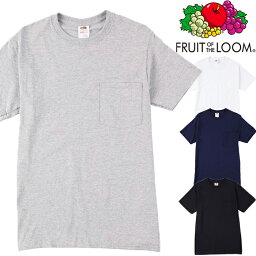 FRUIT OF THE LOOM フルーツオブザルーム メンズ Tシャツ 半袖 半そでMen's Short Sleeve Fashion Pocket T-Shirts Tシャツ メンズ コットン 綿T 【メール便】