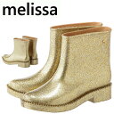 【1時間限定ポイント10倍 15時〜】 Melissa メリッサ ラバーシューズ レインブーツ ブーツ Rain Drop Boot 【 32185 】 レイン ブーツ 長靴 ショート丈 靴 ラバーシューズ ヒール レディース メリッサ ラメ ラバーシューズ melissa