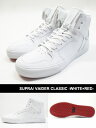 スープラ SUPRA スニーカー シューズ 靴 ストリート スケート スケボー 人気 メンズ レディース VAIDER CLASSIC -WHITE×RED-