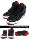 スープラ SUPRA スニーカー シューズ 靴 スケシュー ストリート スケート スケボー セレブ 人気 メンズ VAIDER 2.0 -BLACK×RED-