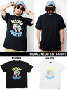 ミューラル MURAL Tシャツ 半袖 ショートスリーブ ティー TEE ネオンサイン カラフル 蛍光 NEON B.S. T-SHIRT -2.COLOR-
