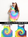 リルミューラル LIL MURAL タンクトップ ノースリーブ タイダイ レインボー レディース LIL TIE DYE TANK TOP -NEON- -Lady's-