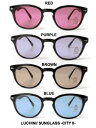 ルチニ LUCHINI サングラス SUNGLASS -CITY II- -4.COLOR- アイウェア メンズ レディース ユニセックス 夏 人気 定番 フェス ブルー レッド ブラウン パープル