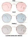 ルチニ LUCHINI サングラス SUNGLASS -BRIDGE- -3.COLOR- アイウェア メンズ レディース ユニセックス 夏 人気 定番 フェス ブルー ピンク パープル