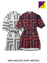 トミトエイチ Tome2H ニュー ランゲージ シャツ ワンピース NEW LANGUAGE SHIRT ONEPIECE -Lady's- PUSHIM シャツワンピ 柄 ホワイト ネイビー レディース