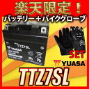 【バイク用メッシュグローブ付】台湾 YUASAユアサ TTZ7SL 互換 YTZ7S FTZ7S GT6B-3 FTZ5L-BS 初期充電済 即使用可能 PCX125 ズーマー リード125 XR230