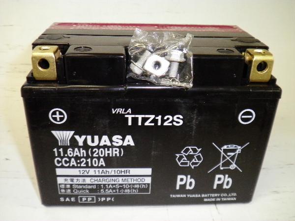 初期充電済　即使用可能！台湾 YUASAユアサ バッテリー TTZ12S　互換 YTZ12…...:baikumentenansu:10000076